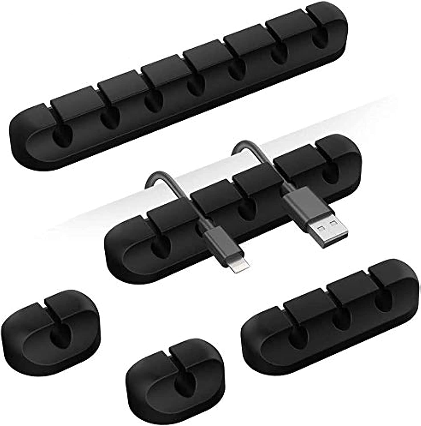 Desk Cable Organizer - Yapışkanlı kablo tutucu kablo klipsleri yönetim