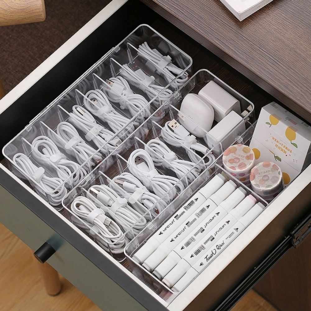 Desk Cable Organizer - Çok Fonksiyonlu Kablo Düzenleyici, Şarj Cihazları,
