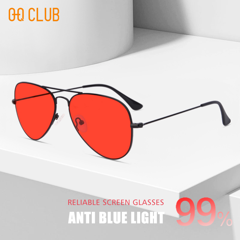 Gaming Glasses Blue Light - O-Q KULÜBÜ yuvarlak gözlük Kadın Güneş