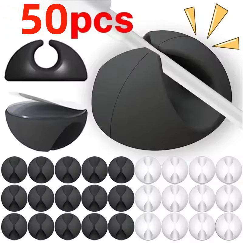 5/50 adet kablo klipsi sarıcı  - Desk Cable Organizer incelemesi ve fiyatı