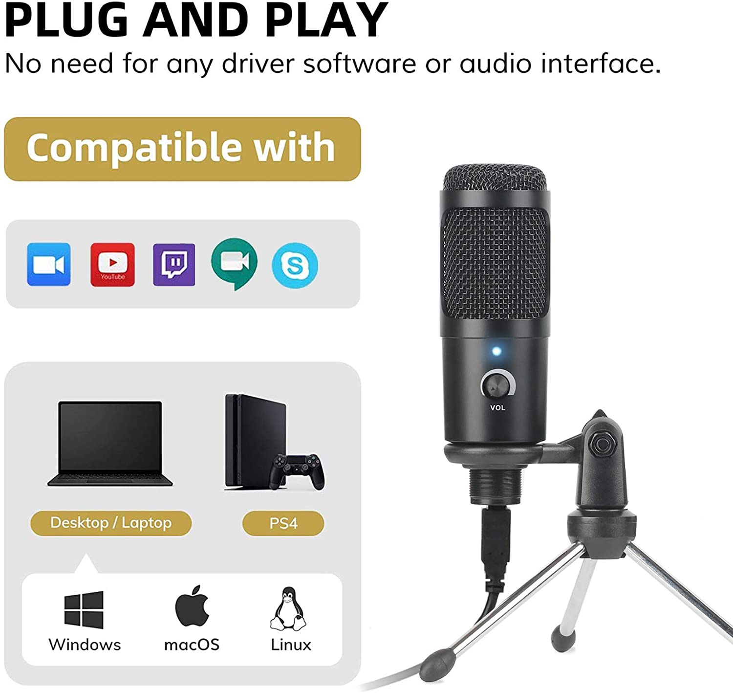 USB kondenser mikrofon kayıt m - Pc Gaming Youtubers incelemesi ve fiyatı