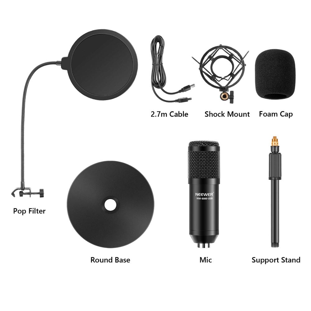 Neewer USB Mikrofon Seti-Plug& - Pc Gaming Youtubers incelemesi ve fiyatı
